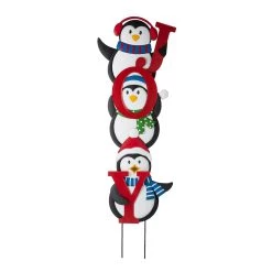 Top 10 💯 Glitzhome® 3.5ft. Metal Joy Penguin Yard Stake Set 🔥 -Glitzhome Sales D479454S 5