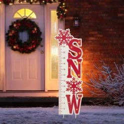 Best deal π€© Glitzhome® 3ft. Lighted LED Snow Gauge Yard Stake π 12 Best deal π€© Glitzhome® 3ft. Lighted LED Snow Gauge Yard Stake π -Glitzhome Sales D479456S 3