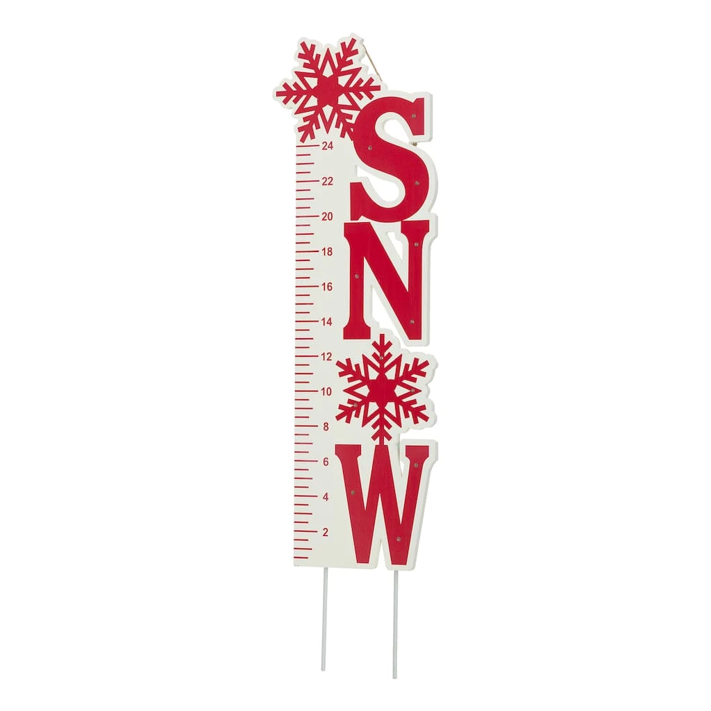 Best deal π€© Glitzhome® 3ft. Lighted LED Snow Gauge Yard Stake π 6 Best deal π€© Glitzhome® 3ft. Lighted LED Snow Gauge Yard Stake π - Image 4