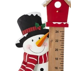 Coupon 🔔 Glitzhome® 40" Snowman Snow Gauge Yard Stake 🔔 -Glitzhome Sales D479459S 4