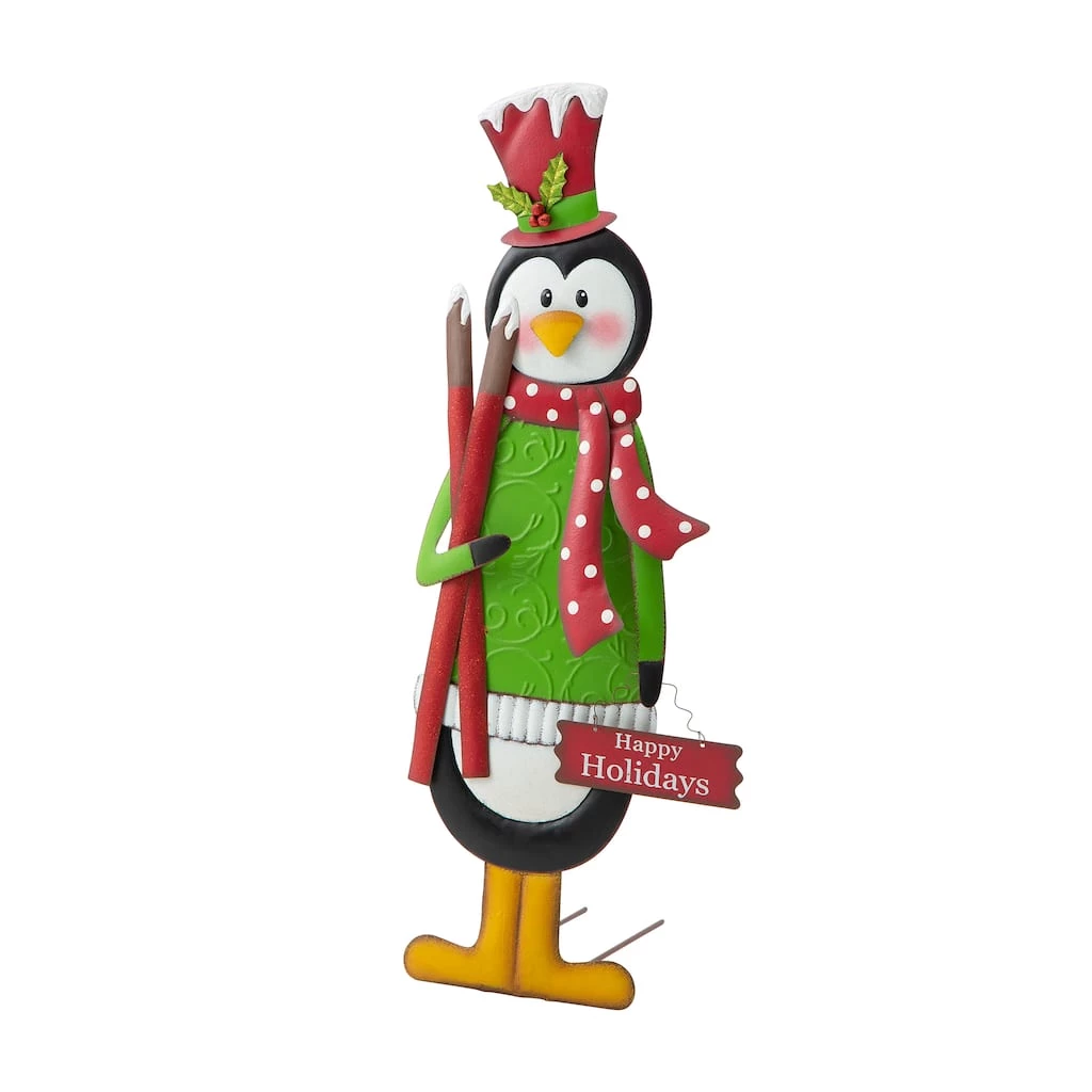 New π Glitzhome® 3.5ft. Metal Penguin Yard Stake β 6 New π Glitzhome® 3.5ft. Metal Penguin Yard Stake β - Image 4