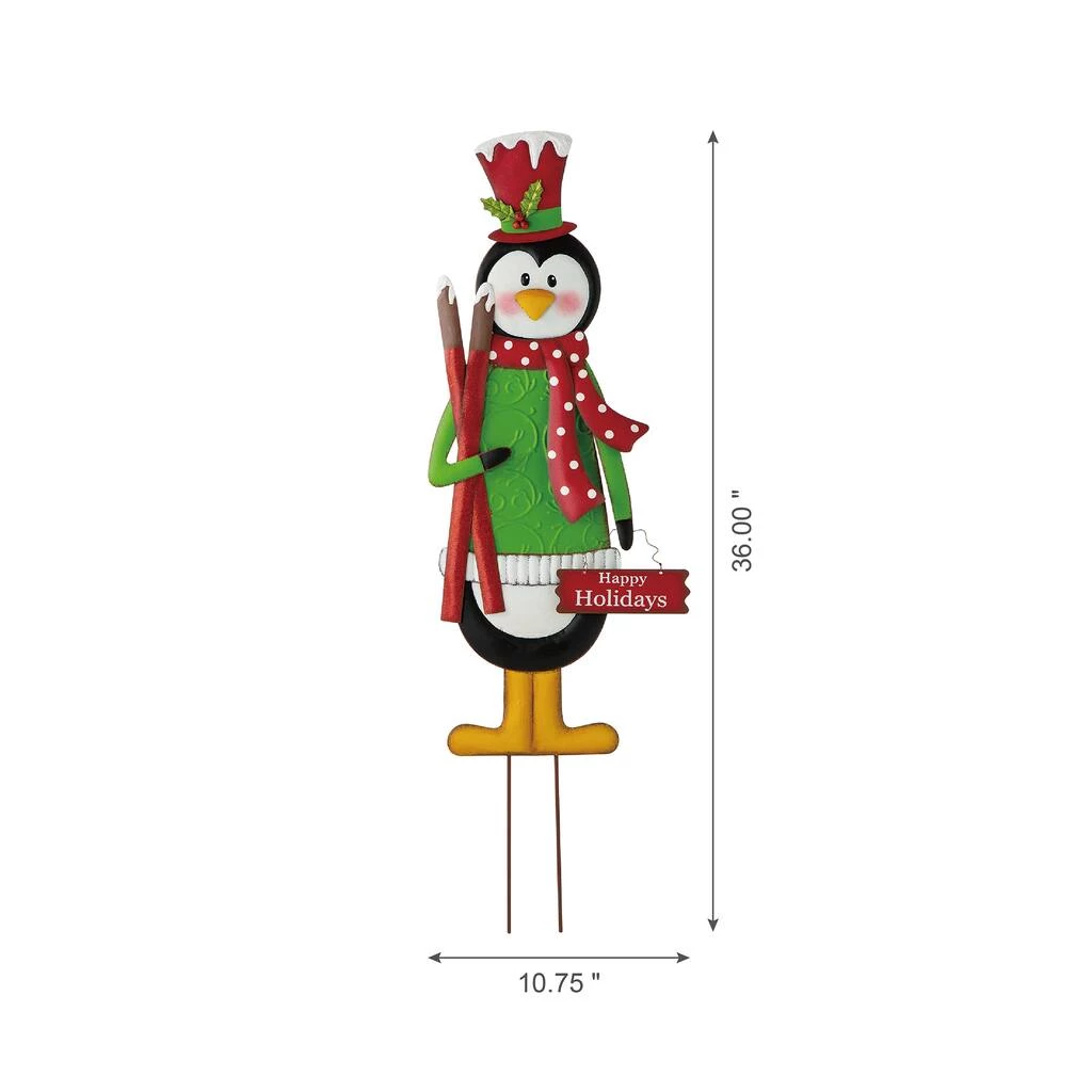 New π Glitzhome® 3.5ft. Metal Penguin Yard Stake β 8 New π Glitzhome® 3.5ft. Metal Penguin Yard Stake β - Image 6
