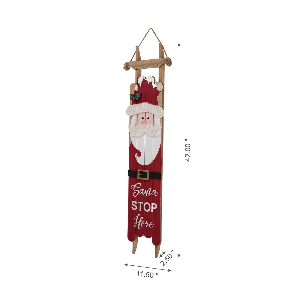 Wholesale β¨ Glitzhome® 42" Wooden Sleigh Santa Porch Sign π 8 Wholesale β¨ Glitzhome® 42" Wooden Sleigh Santa Porch Sign π - Image 6