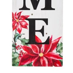 Top 10 👏 Glitzhome® 42" Lighted Wooden Poinsettia WELCOME Porch Sign 😍 -Glitzhome Sales D479471S 6