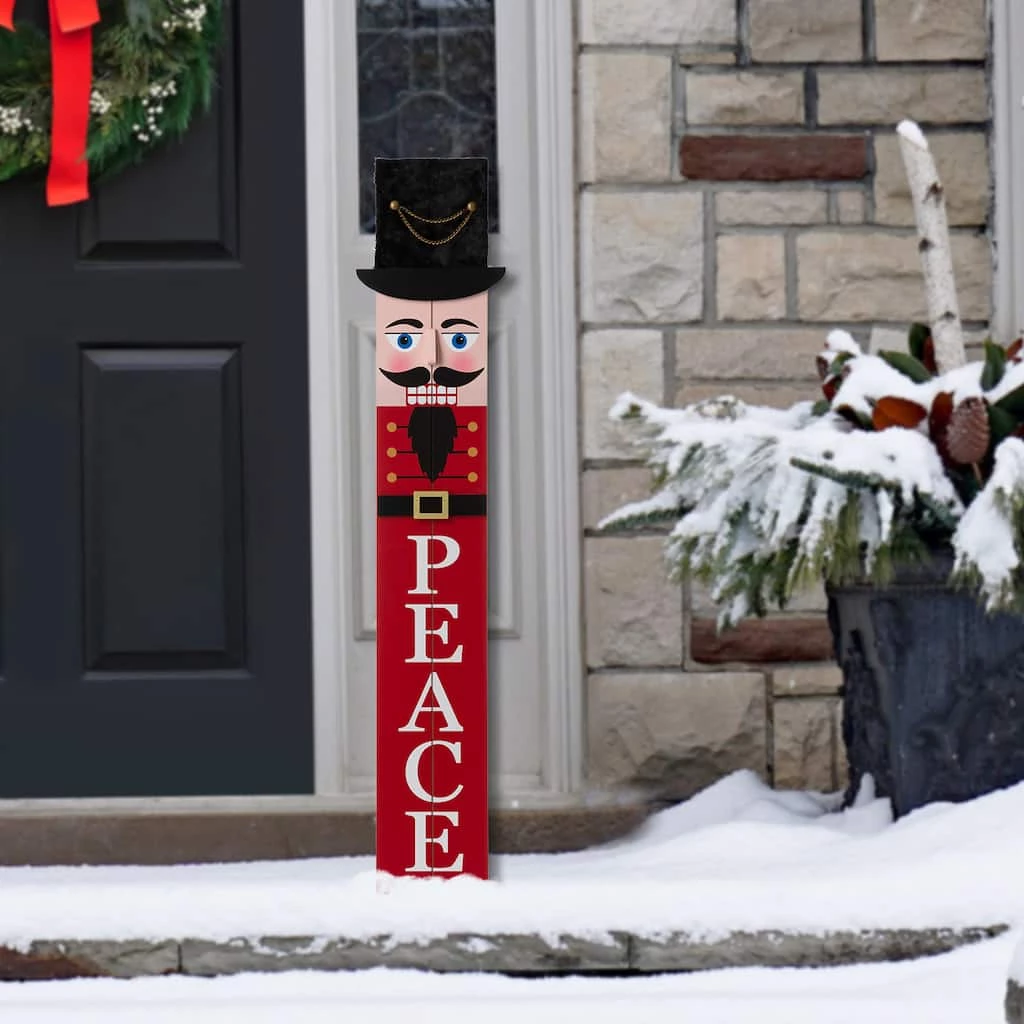 Wholesale π Glitzhome® 42" Nutcracker Wooden Porch Sign β¨ 5 Wholesale π Glitzhome® 42" Nutcracker Wooden Porch Sign β¨ - Image 3