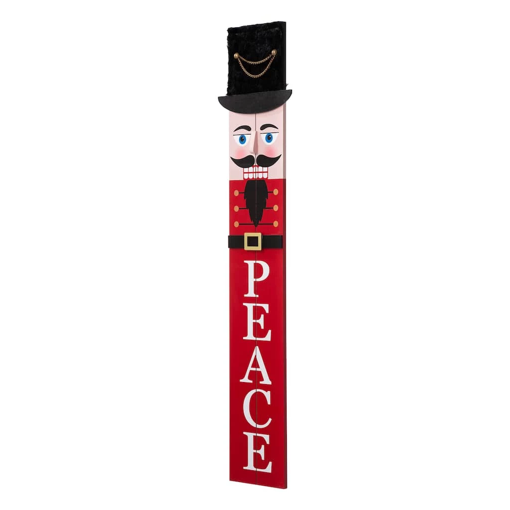 Wholesale π Glitzhome® 42" Nutcracker Wooden Porch Sign β¨ 6 Wholesale π Glitzhome® 42" Nutcracker Wooden Porch Sign β¨ - Image 4