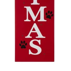 Outlet 🥰 Glitzhome® 42" Pet "CHRISTMAS" Lighted Wooden Porch Sign 👏 -Glitzhome Sales D479479S 7