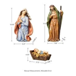 Budget π Glitzhome® 6" Oversized Nativity Figurine Set π 14 Budget π Glitzhome® 6" Oversized Nativity Figurine Set π -Glitzhome Sales D479480S 6