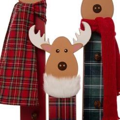 Best Sale 👍 Glitzhome® 35" Deer Family Wooden Porch Décor ❤️ -Glitzhome Sales D479481S 4