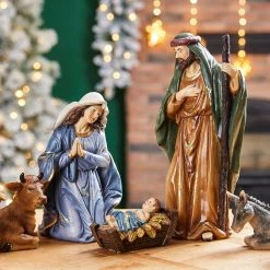 Hot Sale ✔️ Glitzhome® 10" Nativity Figurine Set 👏 -Glitzhome Sales D479482S 3