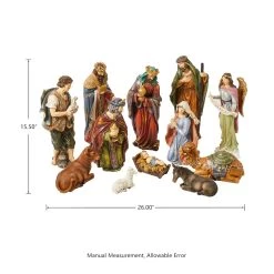 Hot Sale ✔️ Glitzhome® 10" Nativity Figurine Set 👏 -Glitzhome Sales D479482S 4