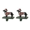 Best deal 🥰 Glitzhome® 6" Wooden & Metal Dachshund Stocking Holder 🌟 -Glitzhome Sales D479492S 1