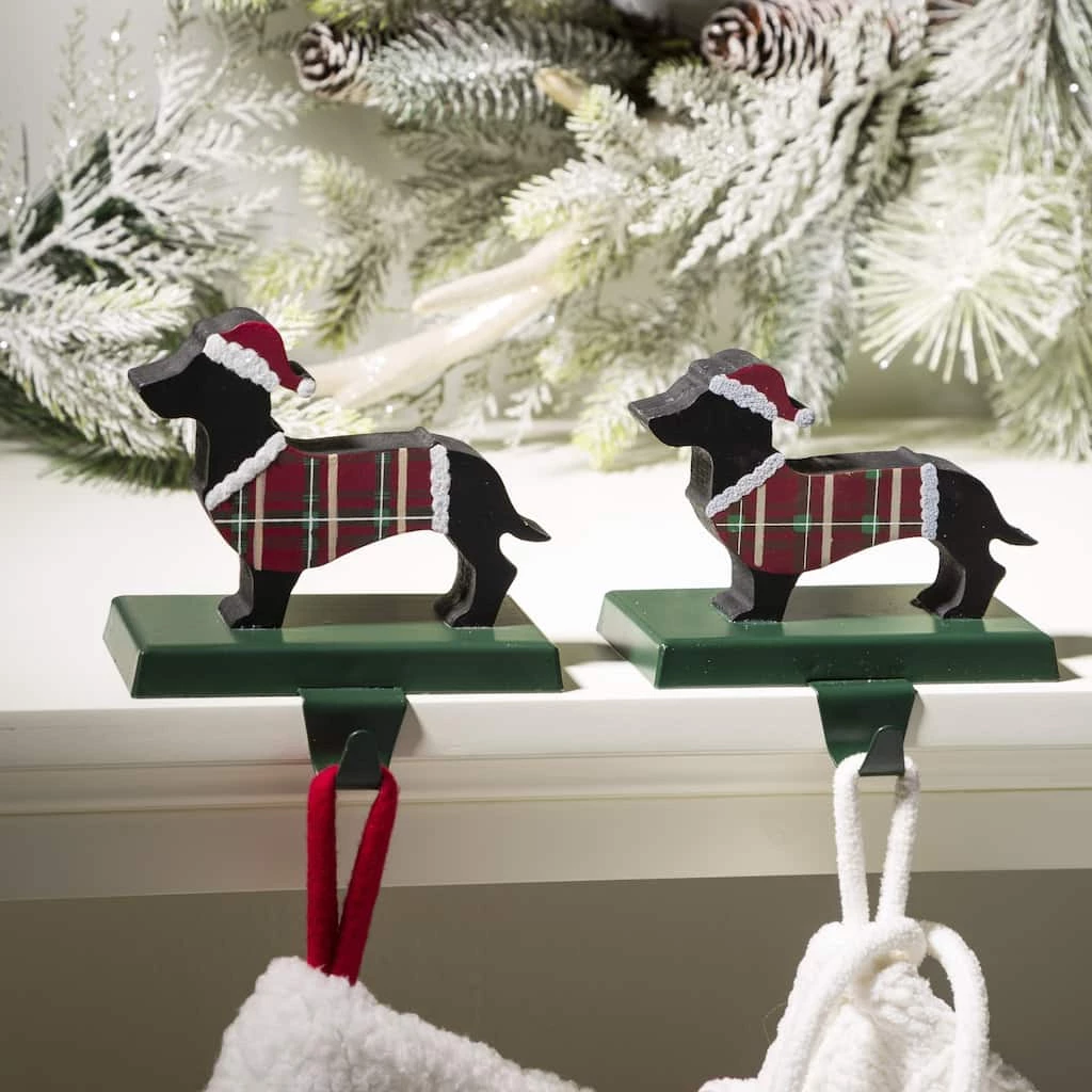 Best deal π₯° Glitzhome® 6" Wooden & Metal Dachshund Stocking Holder π 4 Best deal π₯° Glitzhome® 6" Wooden & Metal Dachshund Stocking Holder π - Image 2