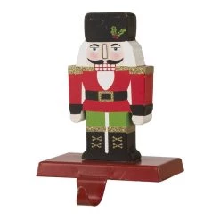 Top 10 😍 Glitzhome® 7" Nutcracker Wooden & Metal Stocking Holder Set 🎁 -Glitzhome Sales D479494S 3