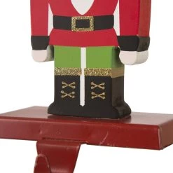 Top 10 😍 Glitzhome® 7" Nutcracker Wooden & Metal Stocking Holder Set 🎁 -Glitzhome Sales D479494S 5