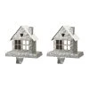 Cheapest 🧨 Glitzhome® 6" Galvanized House Stocking Holder 🎁 -Glitzhome Sales D479496S 1