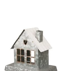 Cheapest 🧨 Glitzhome® 6" Galvanized House Stocking Holder 🎁 -Glitzhome Sales D479496S 3