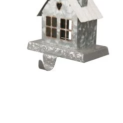 Cheapest 🧨 Glitzhome® 6" Galvanized House Stocking Holder 🎁 -Glitzhome Sales D479496S 4
