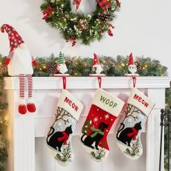 Best Pirce 😍 Glitzhome® 7" Gnomes Stocking Holder Set ✨ -Glitzhome Sales D479499S 3