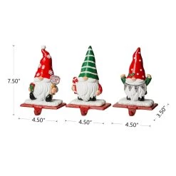 Best Pirce 😍 Glitzhome® 7" Gnomes Stocking Holder Set ✨ -Glitzhome Sales D479499S 6