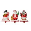 Outlet βοΈ Glitzhome® 7" Santa, Snowman & Penguin Stocking Holder Set β 1 Outlet βοΈ Glitzhome® 7" Santa, Snowman & Penguin Stocking Holder Set β -Glitzhome Sales D479500S 1