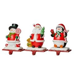 Outlet ✔️ Glitzhome® 7" Santa, Snowman & Penguin Stocking Holder Set ⭐ 15 Outlet ✔️ Glitzhome® 7" Santa, Snowman & Penguin Stocking Holder Set ⭐ -Glitzhome Sales D479500S 6