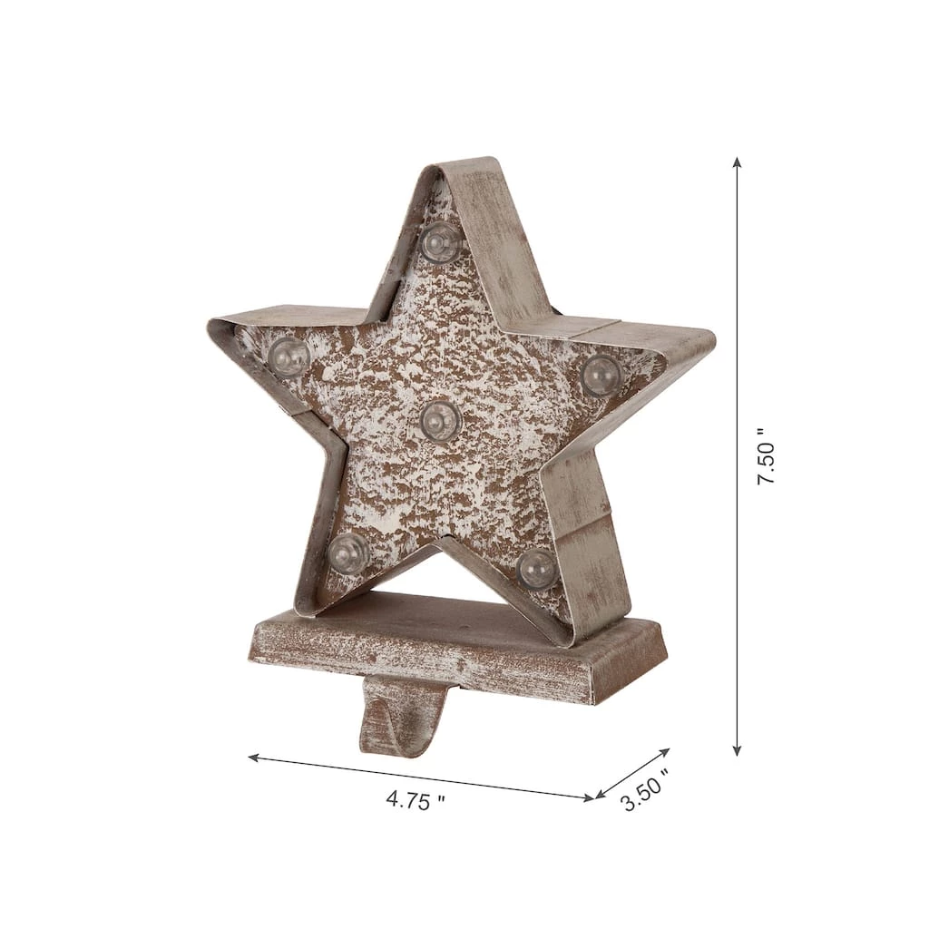 Deals β Glitzhome® 8" Marquee LED Star Wooden & Metal Stocking Holder Set π₯° 7 Deals β Glitzhome® 8" Marquee LED Star Wooden & Metal Stocking Holder Set π₯° - Image 5