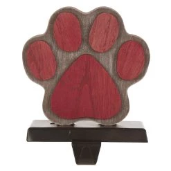 Deals 🧨 Glitzhome® Paw Print 🎄 Christmas Stocking Holder Set 👏 -Glitzhome Sales D479511S 4