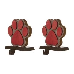 Top 10 β€οΈ Glitzhome® Paw Print π Christmas Stocking Holder Set π