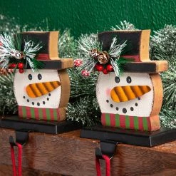 Wholesale β Glitzhome® Snowman Face Stocking Holder Set 𧨠11 Wholesale β Glitzhome® Snowman Face Stocking Holder Set 𧨠-Glitzhome Sales D479514S 3
