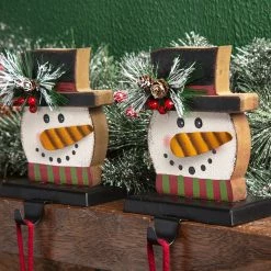 Outlet ✔️ Glitzhome® Snowman Face Stocking Holder Set ✨ 11 Outlet ✔️ Glitzhome® Snowman Face Stocking Holder Set ✨ -Glitzhome Sales D479516S 3