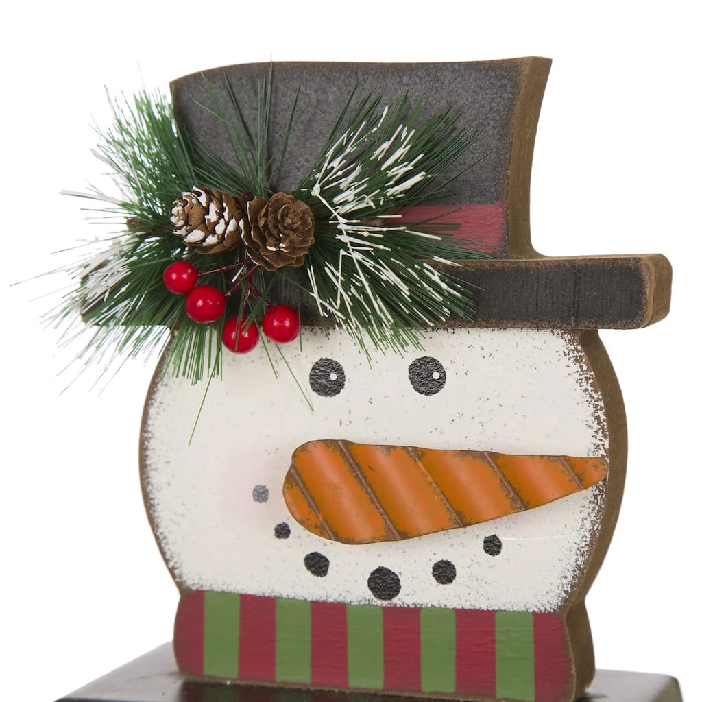 Outlet ✔️ Glitzhome® Snowman Face Stocking Holder Set ✨ 7 Outlet ✔️ Glitzhome® Snowman Face Stocking Holder Set ✨ - Image 5