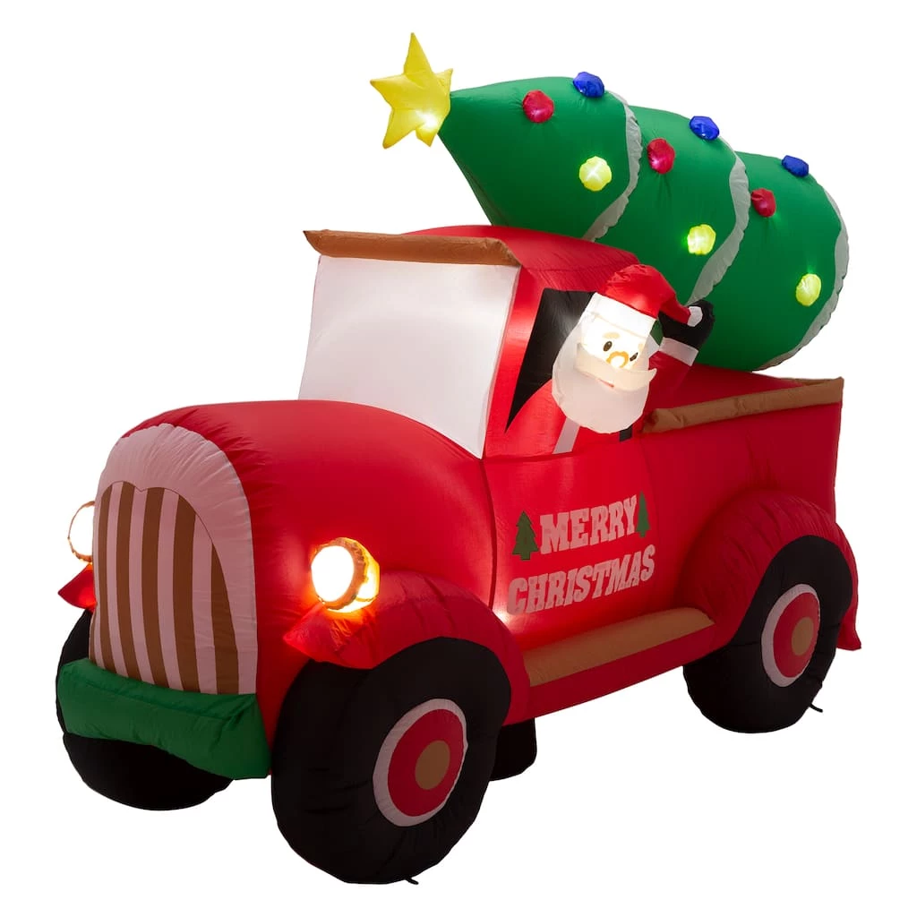 Best reviews of π Glitzhome® 7ft. Inflatable Santa Claus On Truck π 3 Best reviews of π Glitzhome® 7ft. Inflatable Santa Claus On Truck π