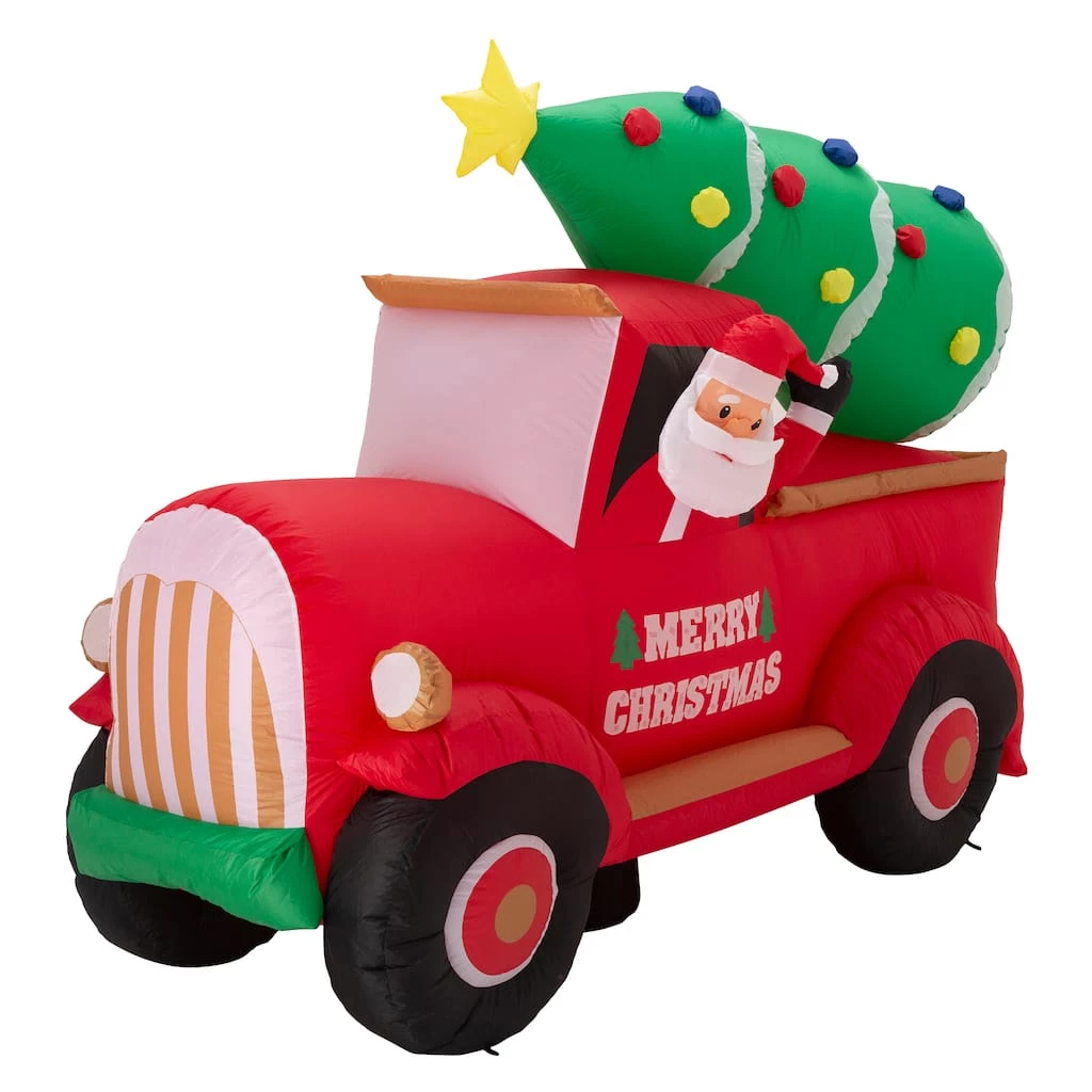 Best reviews of π Glitzhome® 7ft. Inflatable Santa Claus On Truck π 8 Best reviews of π Glitzhome® 7ft. Inflatable Santa Claus On Truck π - Image 6
