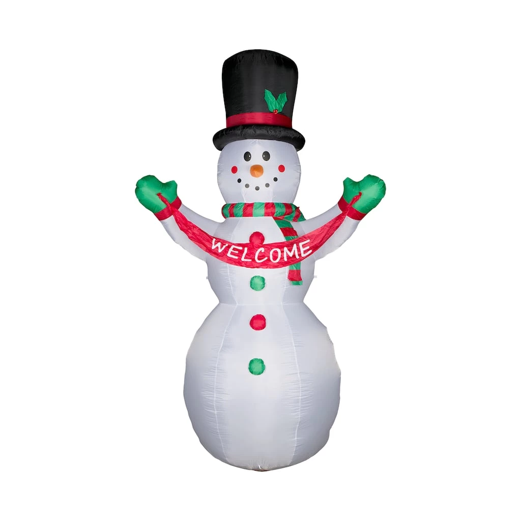 Deals π― Glitzhome® 12ft. Inflatable Snowman Welcome Décor With Lights π 5 Deals π― Glitzhome® 12ft. Inflatable Snowman Welcome Décor With Lights π - Image 3