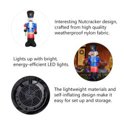 Best deal π Glitzhome® 8ft. Inflatable Nutcracker With Lights π 14 Best deal π Glitzhome® 8ft. Inflatable Nutcracker With Lights π -Glitzhome Sales D479522S 5