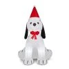 New 👍 Glitzhome® 6ft. Inflatable 🎄 Christmas Puppy 🦮 Dog With Lights ❤️