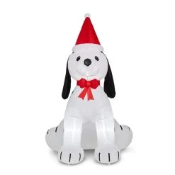 New 👍 Glitzhome® 6ft. Inflatable 🎄 Christmas Puppy 🦮 Dog With Lights ❤️