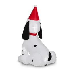New 👍 Glitzhome® 6ft. Inflatable 🎄 Christmas Puppy 🦮 Dog With Lights ❤️ -Glitzhome Sales D479523S 4