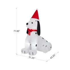 New 👍 Glitzhome® 6ft. Inflatable 🎄 Christmas Puppy 🦮 Dog With Lights ❤️ -Glitzhome Sales D479523S 6