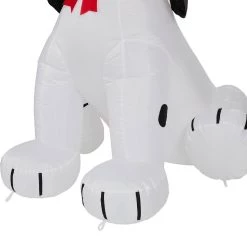 New 👍 Glitzhome® 6ft. Inflatable 🎄 Christmas Puppy 🦮 Dog With Lights ❤️ -Glitzhome Sales D479523S 7