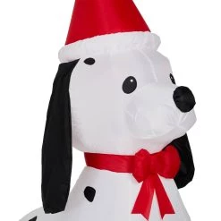 New 👍 Glitzhome® 6ft. Inflatable 🎄 Christmas Puppy 🦮 Dog With Lights ❤️ -Glitzhome Sales D479523S 8