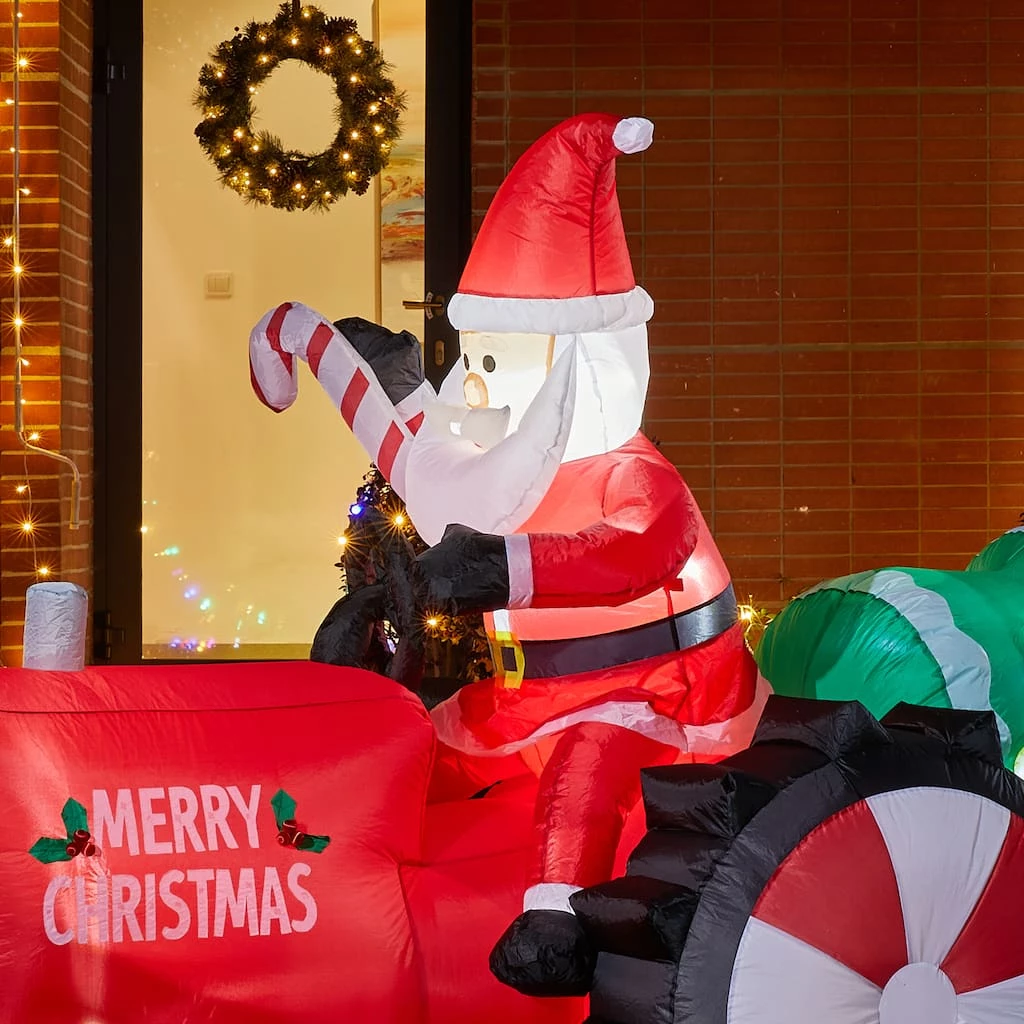 Buy π₯ Glitzhome® 11ft. Inflatable Santa on Tractor With Lights π₯ 5 Buy π₯ Glitzhome® 11ft. Inflatable Santa on Tractor With Lights π₯ - Image 3