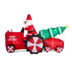 Buy π₯ Glitzhome® 11ft. Inflatable Santa on Tractor With Lights π₯ 16 Buy π₯ Glitzhome® 11ft. Inflatable Santa on Tractor With Lights π₯ -Glitzhome Sales D479525S 7