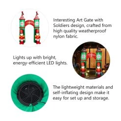 Flash Sale π₯ Glitzhome® 10ft. Inflatable Arch Gate & Guards With Lights β¨ 14 Flash Sale π₯ Glitzhome® 10ft. Inflatable Arch Gate & Guards With Lights β¨ -Glitzhome Sales D479526S 5