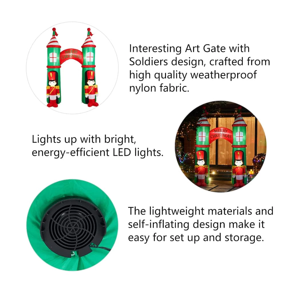 Flash Sale π₯ Glitzhome® 10ft. Inflatable Arch Gate & Guards With Lights β¨ 7 Flash Sale π₯ Glitzhome® 10ft. Inflatable Arch Gate & Guards With Lights β¨ - Image 5