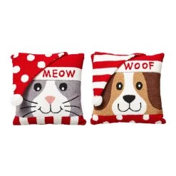 Wholesale ✔️ Glitzhome® Meow & Woof Throw Pillow Set 🔥