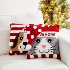Wholesale ✔️ Glitzhome® Meow & Woof Throw Pillow Set 🔥 -Glitzhome Sales D479538S 3