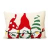 Best deal ✔️ Glitzhome® Hooked ❄ Christmas Gnomes Throw Pillow ✔️ -Glitzhome Sales D479542S 1