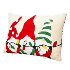 Best deal ✔️ Glitzhome® Hooked ❄ Christmas Gnomes Throw Pillow ✔️ -Glitzhome Sales D479542S 5